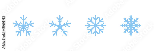 Black snowflake in beautiful style on a white background. Winter cold snow season. Art line ornament. Vector snow symbol.