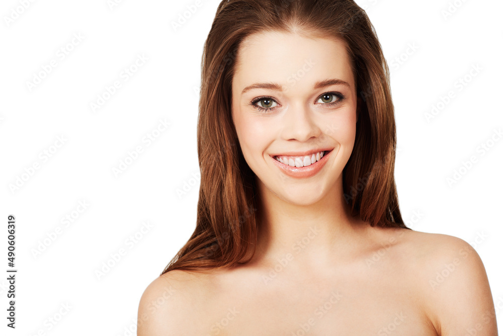 All natural beauty. Studio shot of a beautiful young woman posing with bare shoulders. All natural beauty. Studio shot of a beautiful young woman posing with bare shoulders.