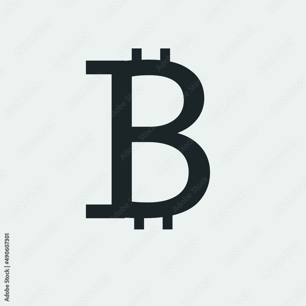 Bitcoin vector icon illustration sign Bitcoin vector icon illustration sign