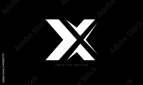 X Creative style letter branding design