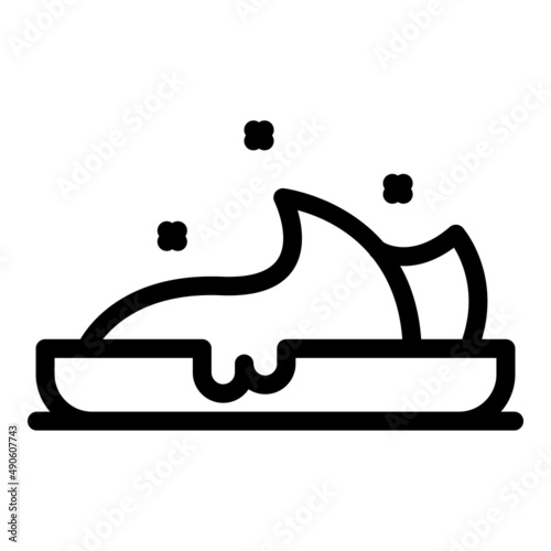 Food nectar icon outline vector. Honey bee. Flower propolis