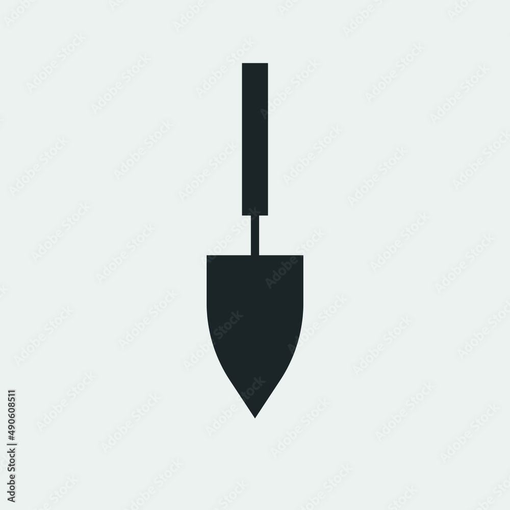 Shovel vector icon illustration sign Shovel vector icon illustration sign
