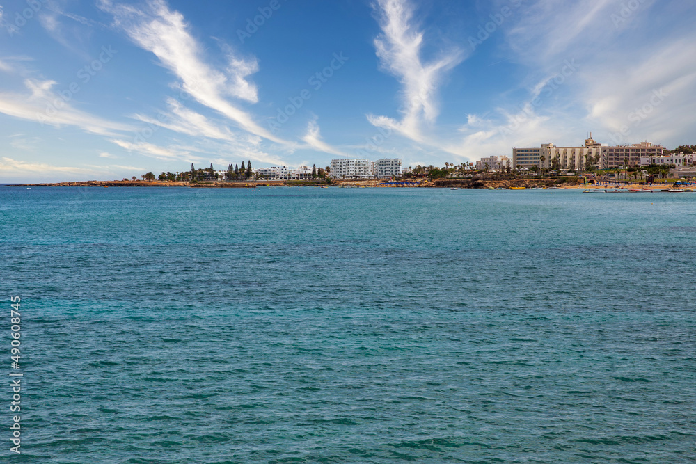 Protaras resort seascape, Cyprus island.