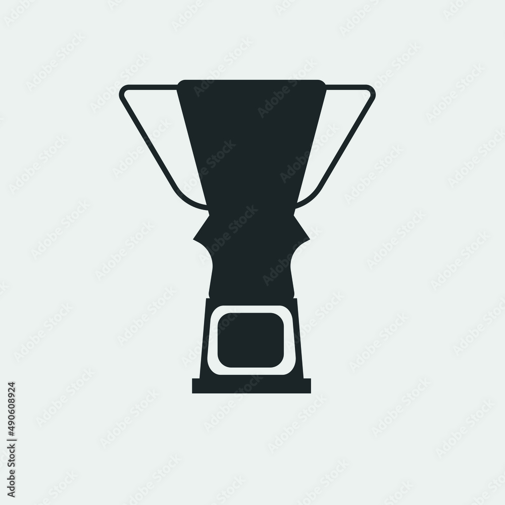 Trophy vector icon illustration sign Trophy vector icon illustration sign