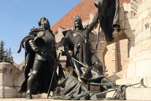 Mathias Rex Sculpture on the main square of Cluj-Napoca