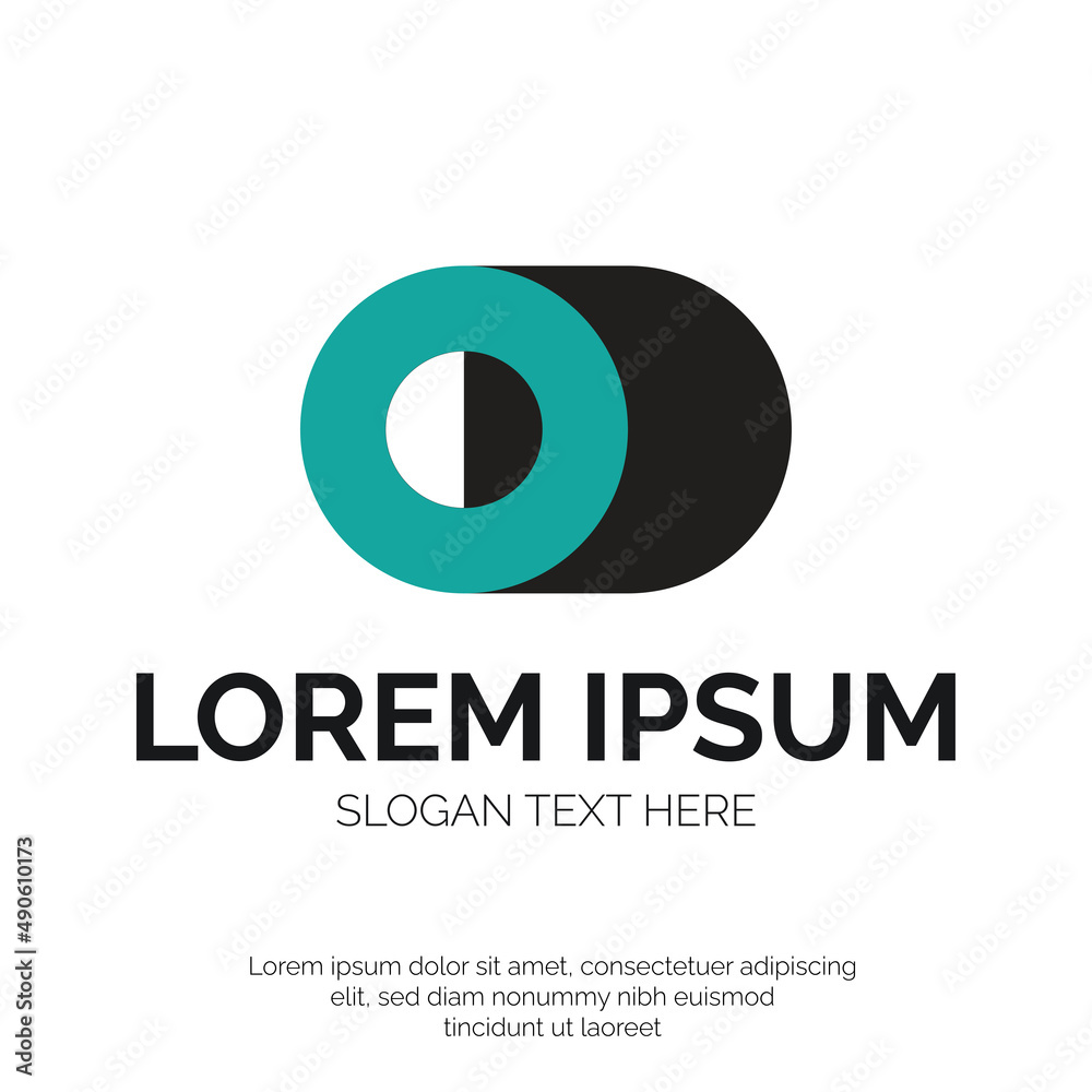 Od Letter with Circle Logo Vector Design Od Letter with Circle Logo Vector Design