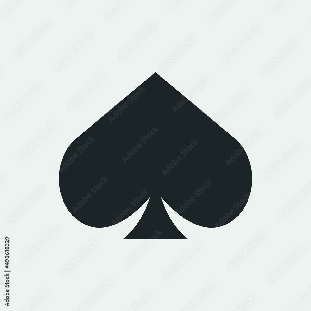 Card suit vector icon illustration sign Card suit vector icon illustration sign