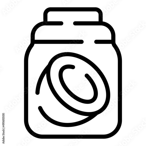 Coconut drink icon outline vector. Vegetable milk. Vegan food