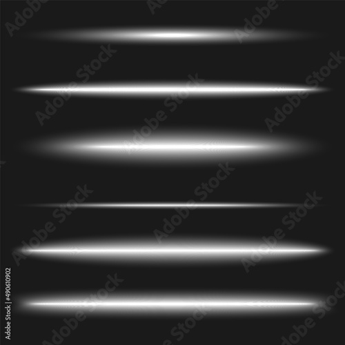 Light beams, streaks isolated with transparency