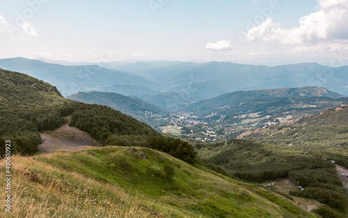 Panorama of aveto valley. Genoa, Liguria, Italy