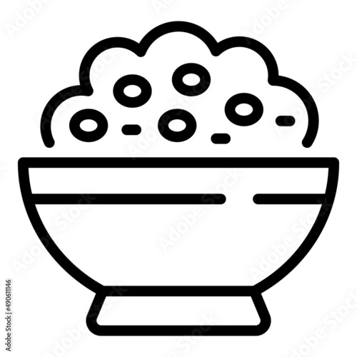 Vegetable milk cereal icon outline vector. Vegan food. Almond soy