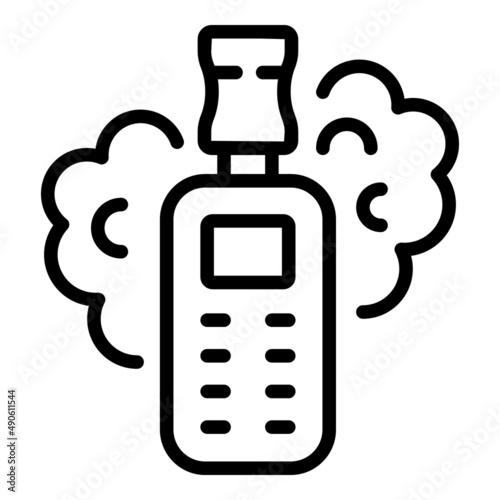 E-cigarette icon outline vector. Vape cigarette. Electronic smoke