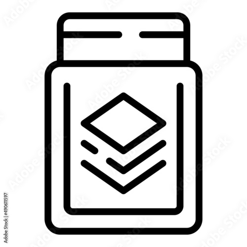 Vape box icon outline vector. Electronic smoke. Cig pen