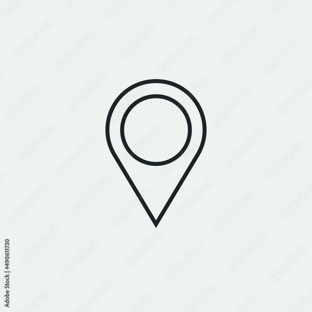 Location pin vector icon illustration sign Location pin vector icon illustration sign