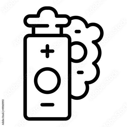 Battery e cig icon outline vector. Vape cigarette. Electronic smoke