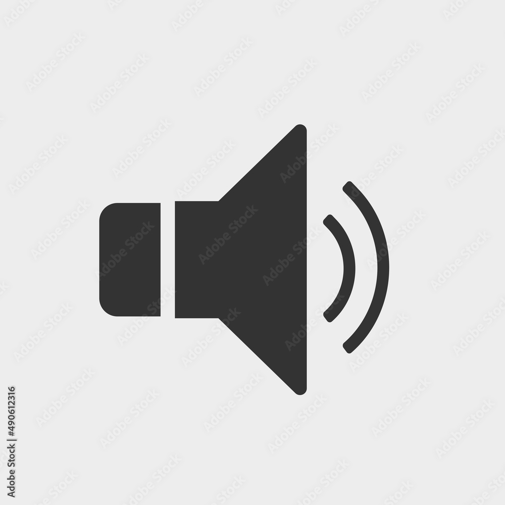 Speaker vector icon illustration sign Speaker vector icon illustration sign