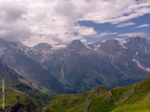 Magnificent panoramic view of the Alps  mountains of Austria