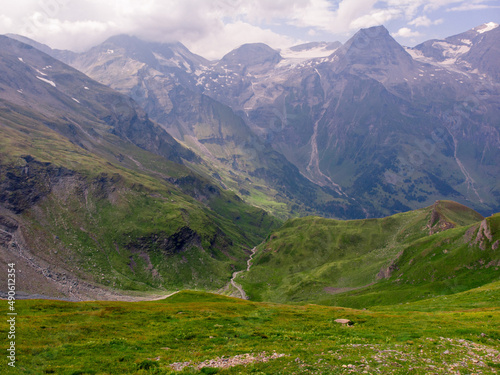 Magnificent panoramic view of the Alps  mountains of Austria