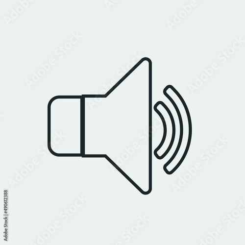 Wallpaper Mural Speaker vector icon illustration sign Torontodigital.ca