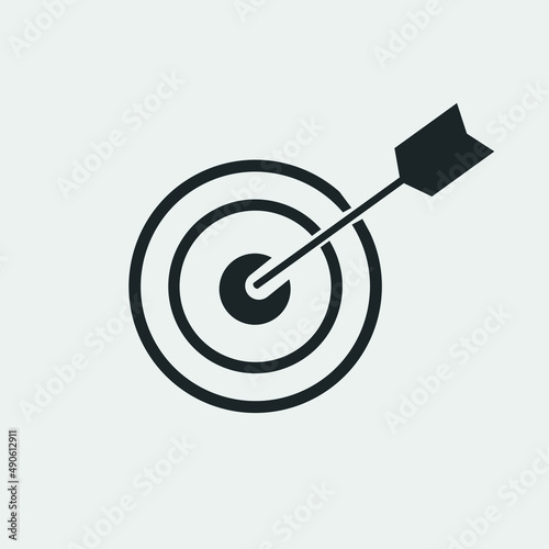 Aim vector icon illustration sign
