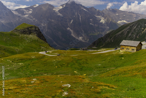 Road in the Alpine mountains. Austria