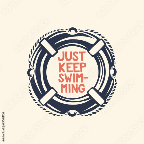 Lifebuoy logo. Just keep swimming. 