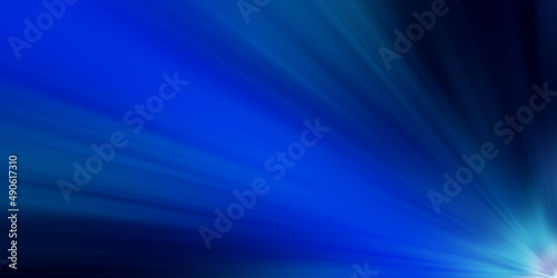 Abstract blue tone of high speed moving light 