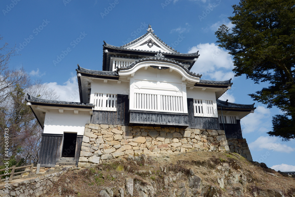 Fototapeta premium 備中松山城 天守閣 岡山県高梁市