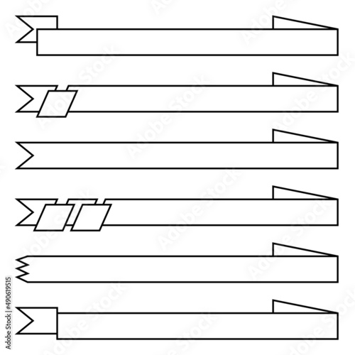 Vector Collection Set of Medieval Banner Designs