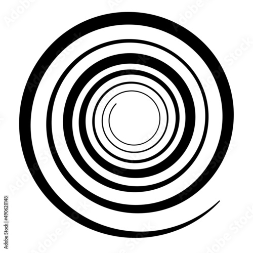 Spirals, swirl, twirl design element vector