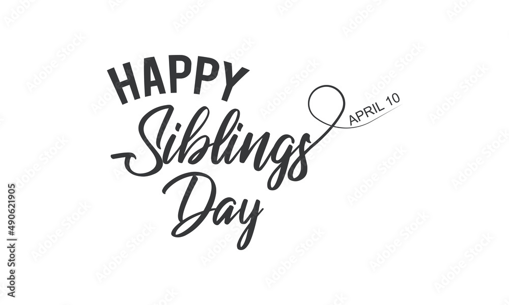 Siblings Day. Siblings love template for banner, card, poster, background.