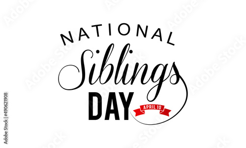 Siblings Day. Siblings love template for banner, card, poster, background.