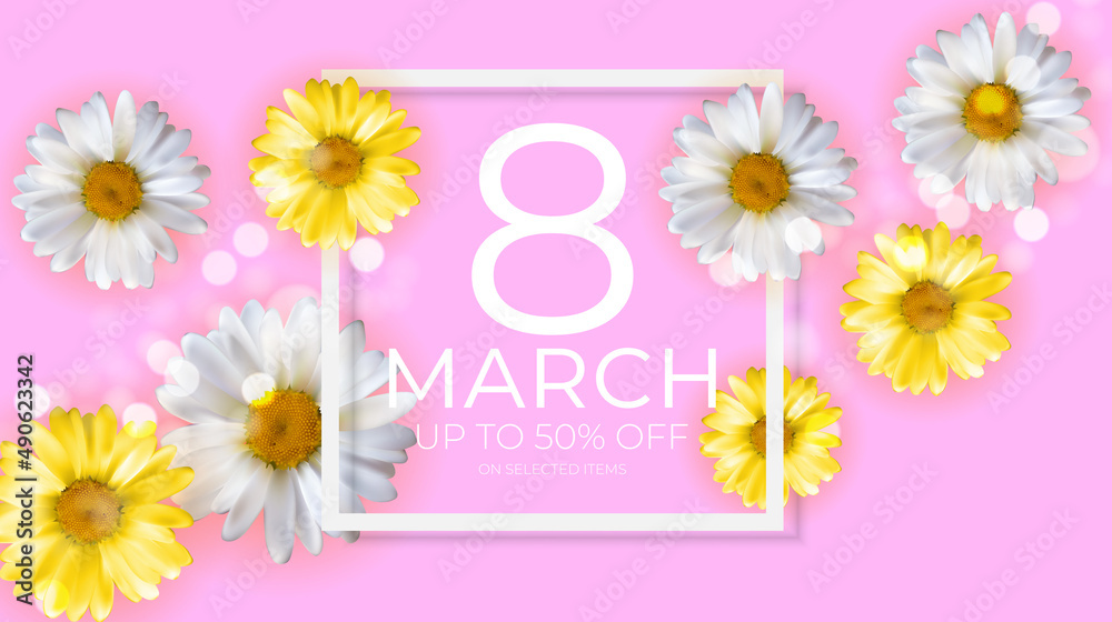 Poster International Happy Women s Day 8 March Greeting card sale banner. Can be used for advertising, web, social media, poster, flyer, greeting card. Illustration Poster International Happy Women s Day 8 March Greeting card sale banner. Can be used for advertising, web, social media, poster, flyer, greeting card. Illustration