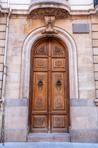 Old and beautiful ornate door in Granada, Spain © EnginKorkmaz