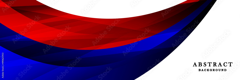 Naklejka premium blue white and red background