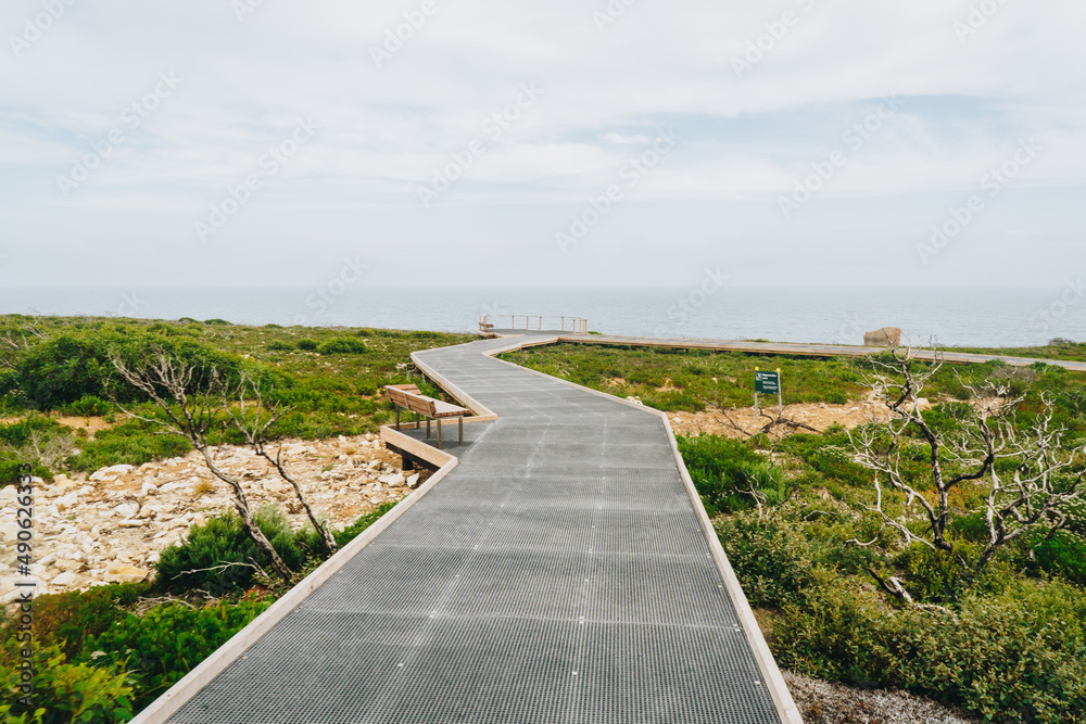 Pathway at Remarkable rocks on Kangaroo Island, South australia