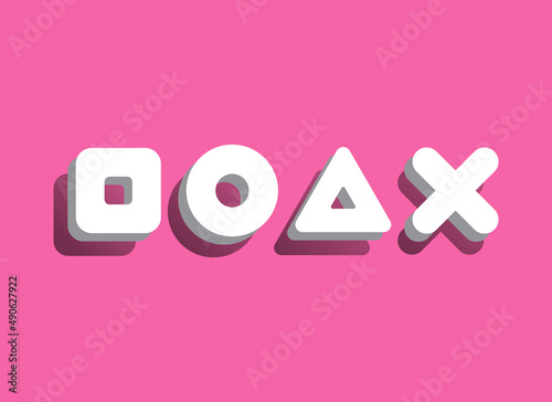 square, circle, triangle and x icon vector design