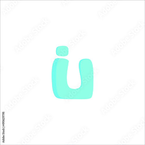 ui logo isolated on white background