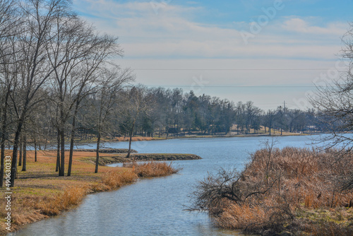 Beautiful Raymond Gary State Park over looking Raymond Gary Lake, Fort Towson, Choctaw County, Oklahoma