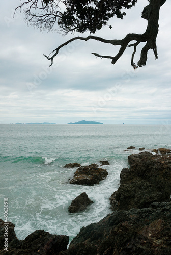 The View Around Langs beach in Northland, New Zealand.