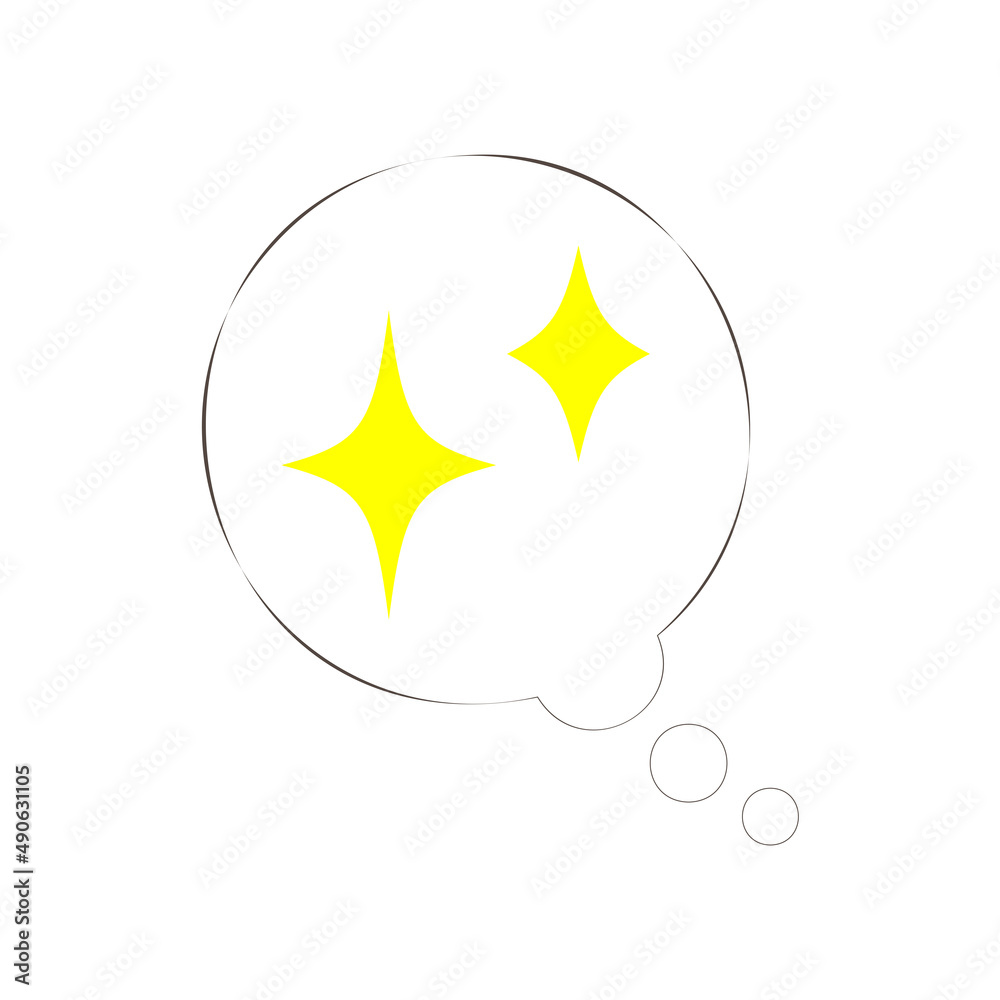考える吹き出しのイラスト 考える吹き出しのイラスト