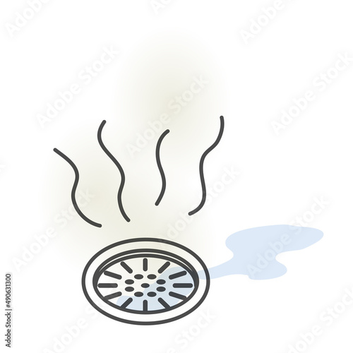 simple illustration of water drain
