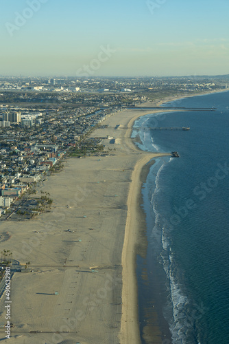 Aerial view of the coast in Santa Monica © James