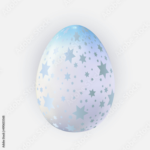 Easter Egg Design Element on Light Background. Illustration