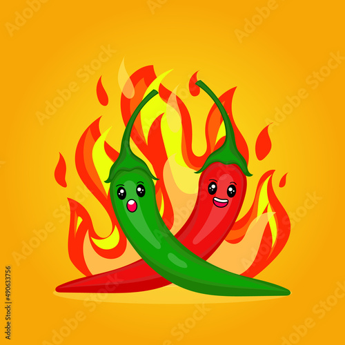 Chilli pepper mascot