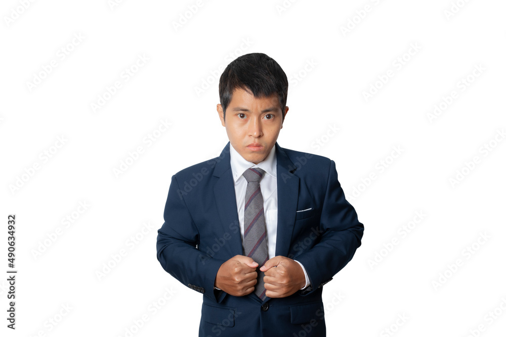 Portrait of businessman in suit isolated on white background. Portrait of businessman in suit isolated on white background.