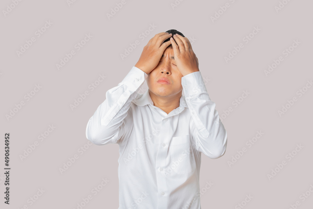 Portrait of businessman feeling disappointed, unhappy and negative gesture. Portrait of businessman feeling disappointed, unhappy and negative gesture.
