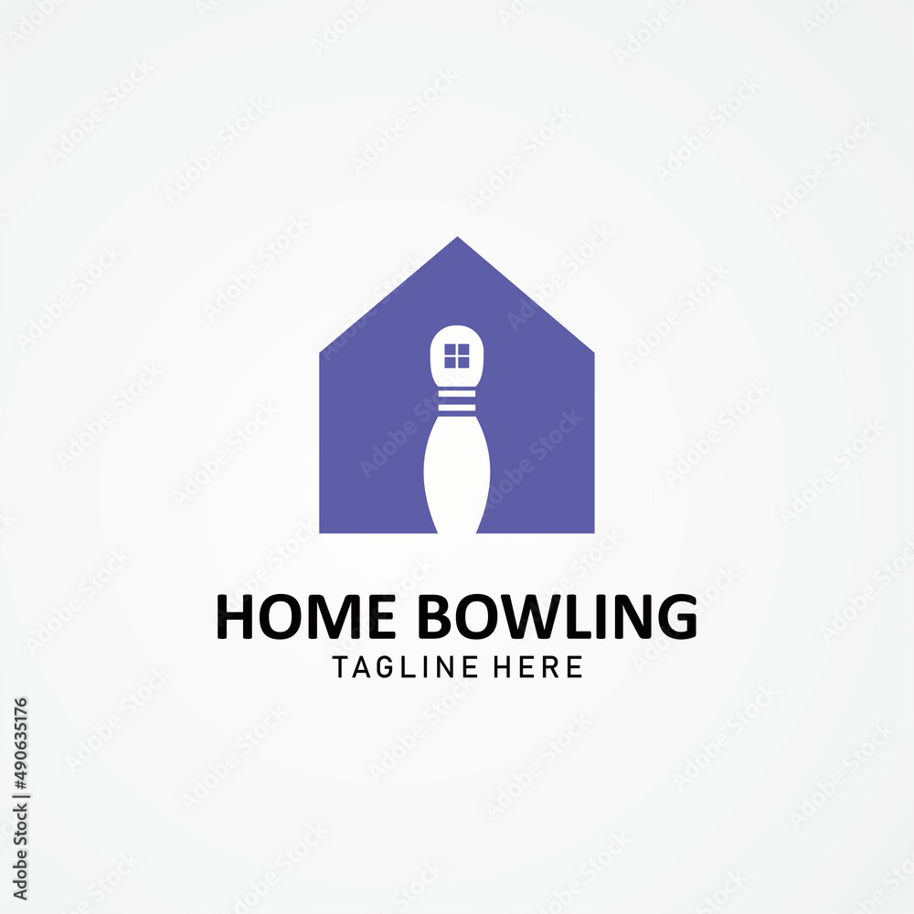 VECTOR GRAPHIC HOME AND BOWLING LOGO DESIGN, PERFECT FOR POPERTY BUSINESS VECTOR GRAPHIC HOME AND BOWLING LOGO DESIGN, PERFECT FOR POPERTY BUSINESS
