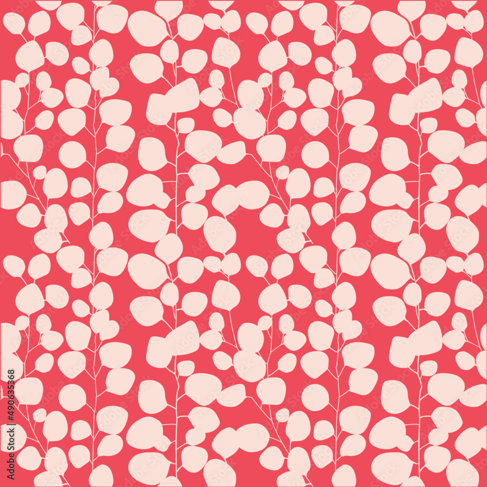 custom made wallpaper toronto digitalDecorative seamless pattern with eucalyptus branches on white. Ideal for fabric, wallpaper, wrapping paper, pattern filling, textiles, web page textures