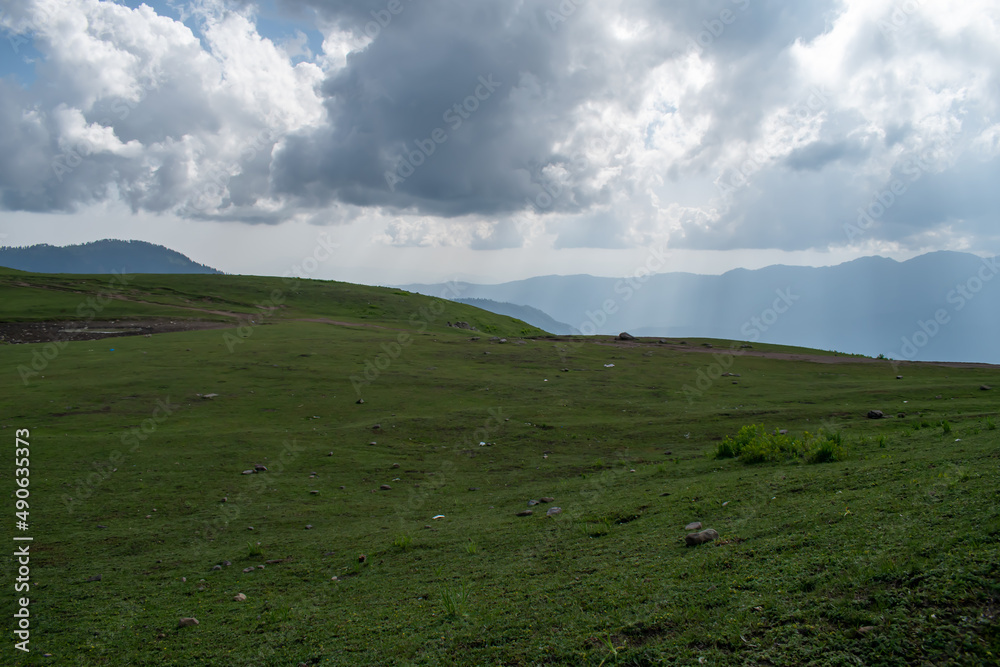 clouds over the mountains